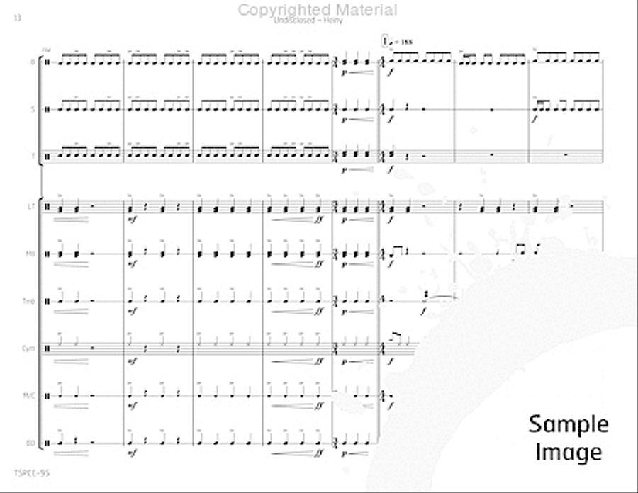 Undisclosed Percussion Ensemble scores gallery preview page 17