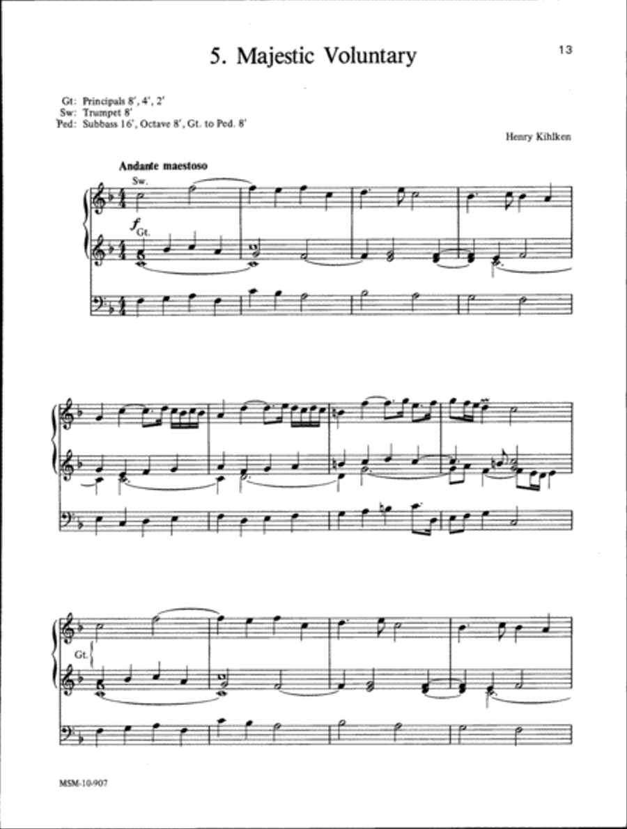 Ceremonial Suite Organ scores gallery preview page 7
