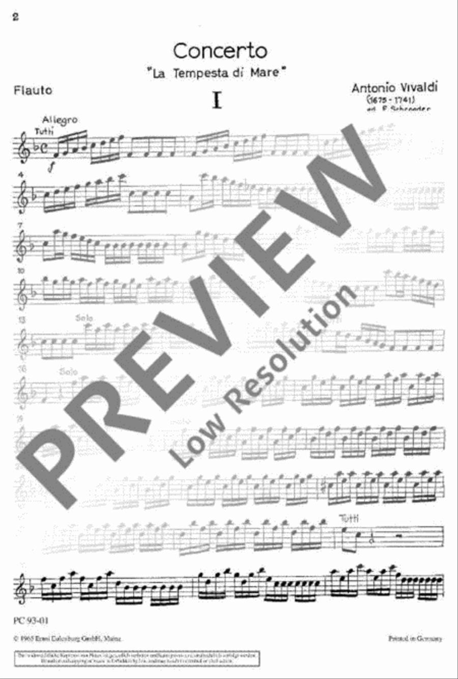 Concerto F major Flute scores gallery preview page 2