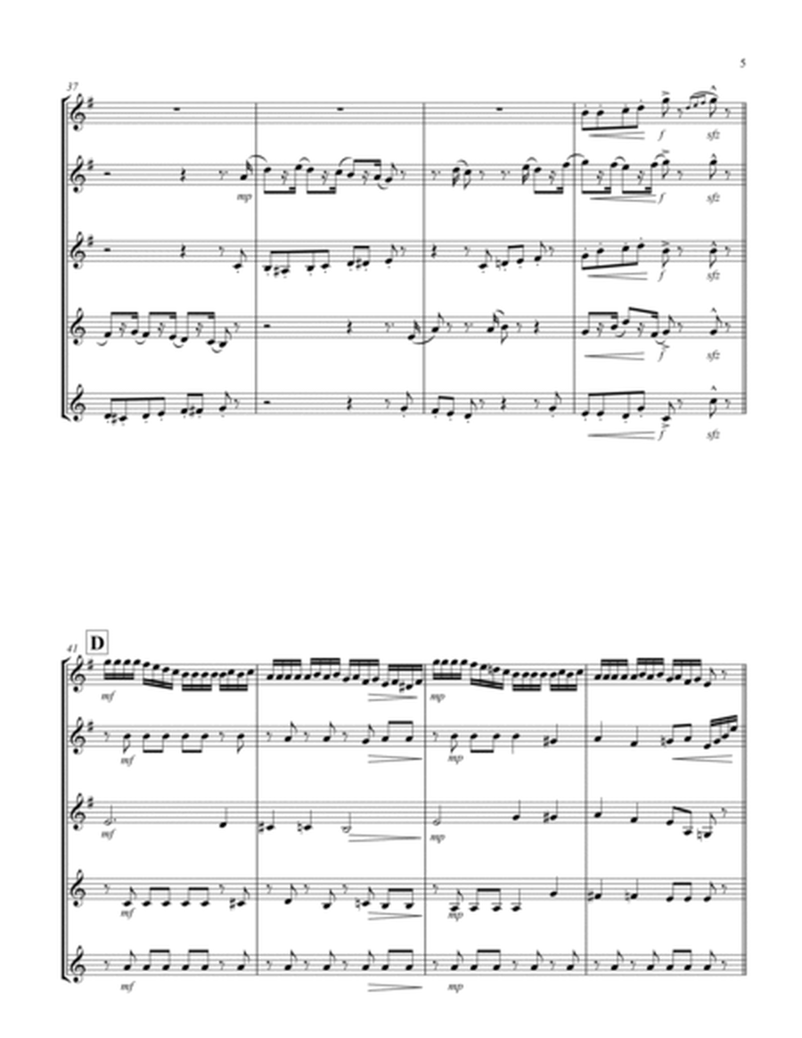 March (from "The Nutcracker Suite") (F) (Brass Quintet - 3 Trp, 2 Hrn)
