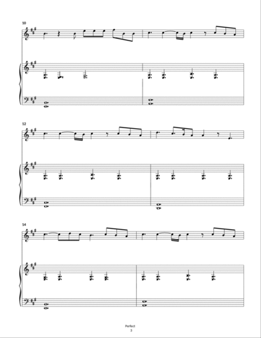 Perfect Violin Solo scores gallery preview page 3
