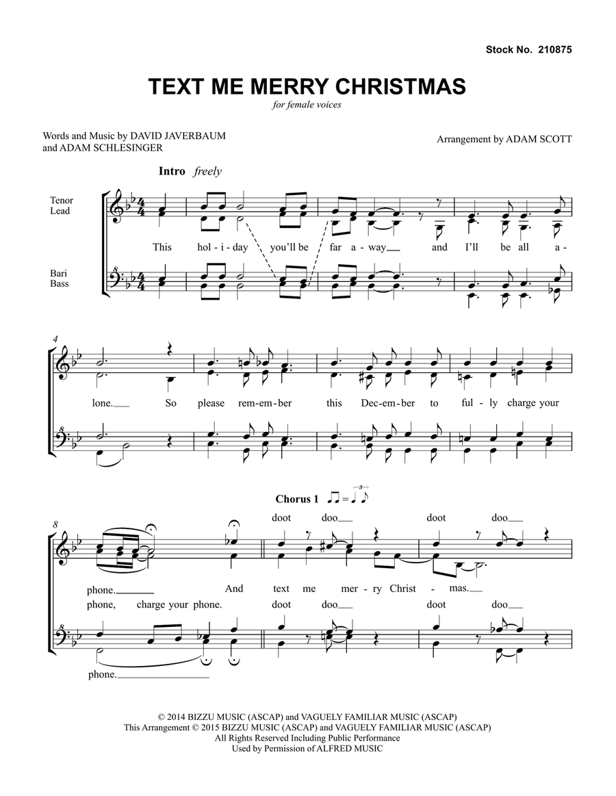 Text Me Merry Christmas (arr. Adam Scott)