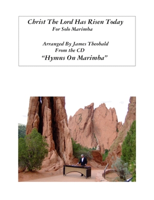 Book cover for Solo Marimba "Christ The Lord Has Risen Today" 3:45 Min.