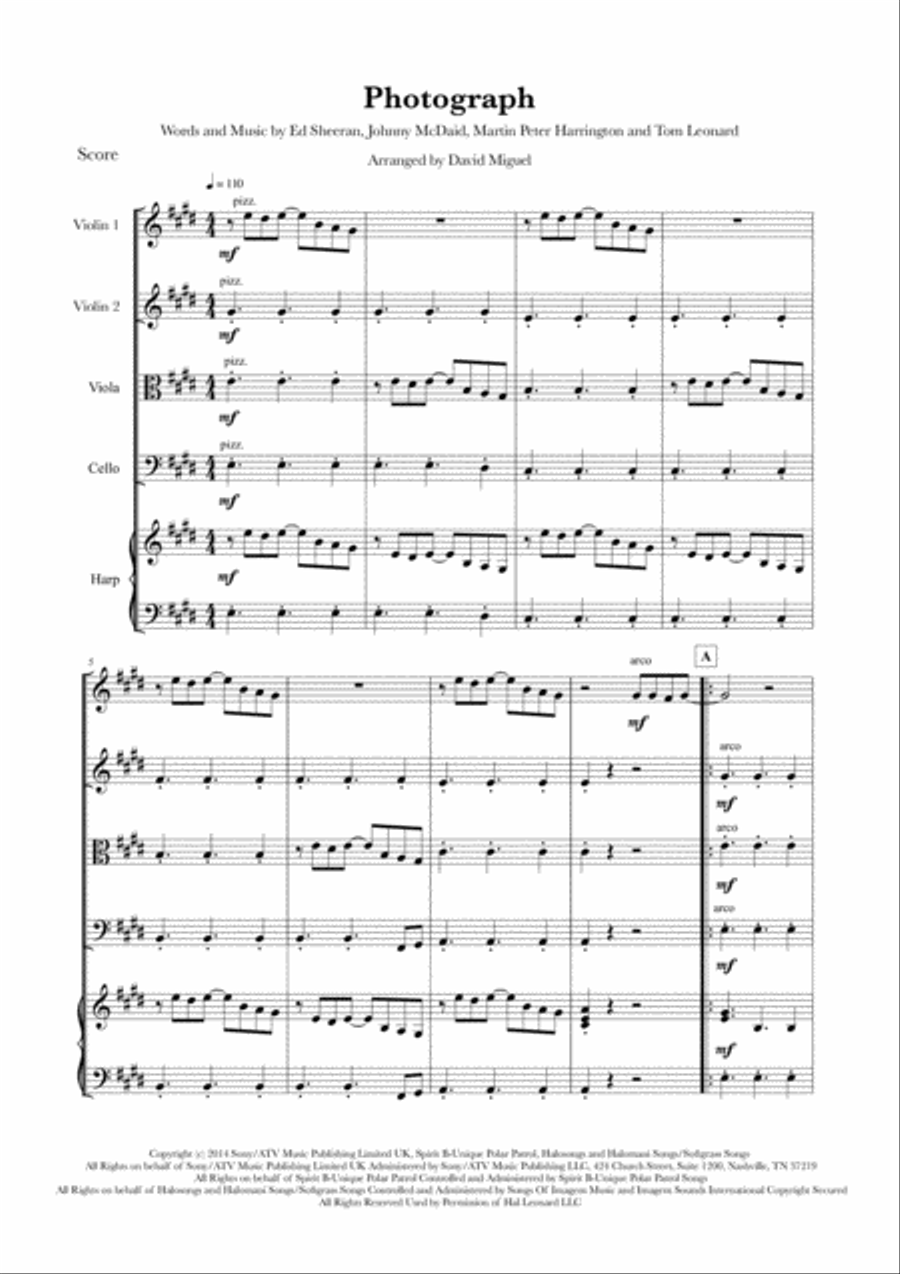 Photograph Small Ensemble scores gallery preview page 1