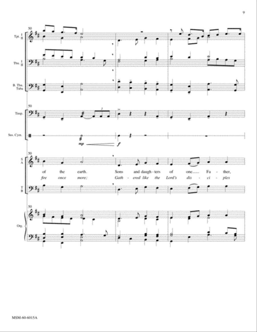 Sound the Bell of Holy Freedom Come to Us, O Holy Spirit (Full Score) Choir scores gallery preview page 8