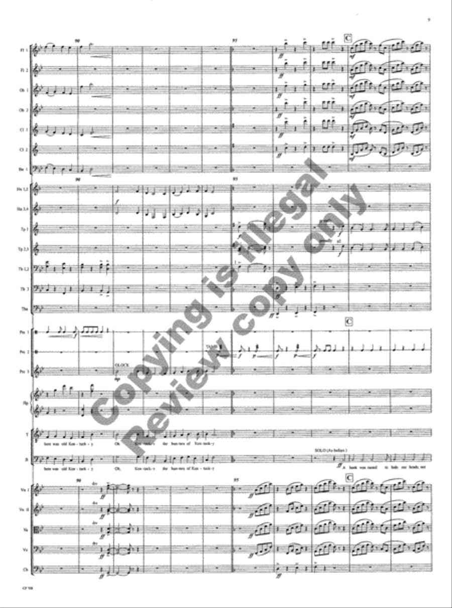 American Folk Song Suite (Orchestra Score) Choir scores gallery preview page 12