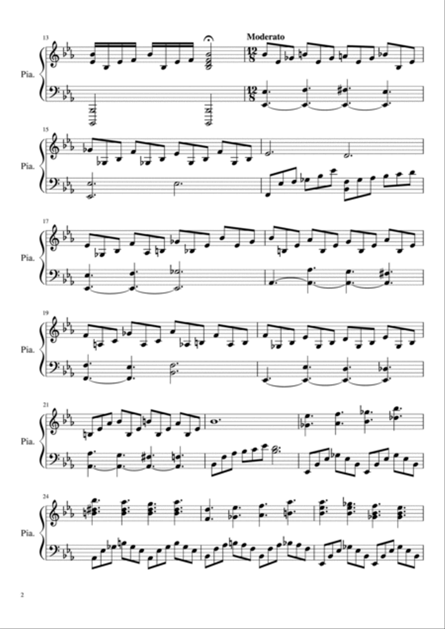 Cascade Piano Solo scores gallery preview page 2