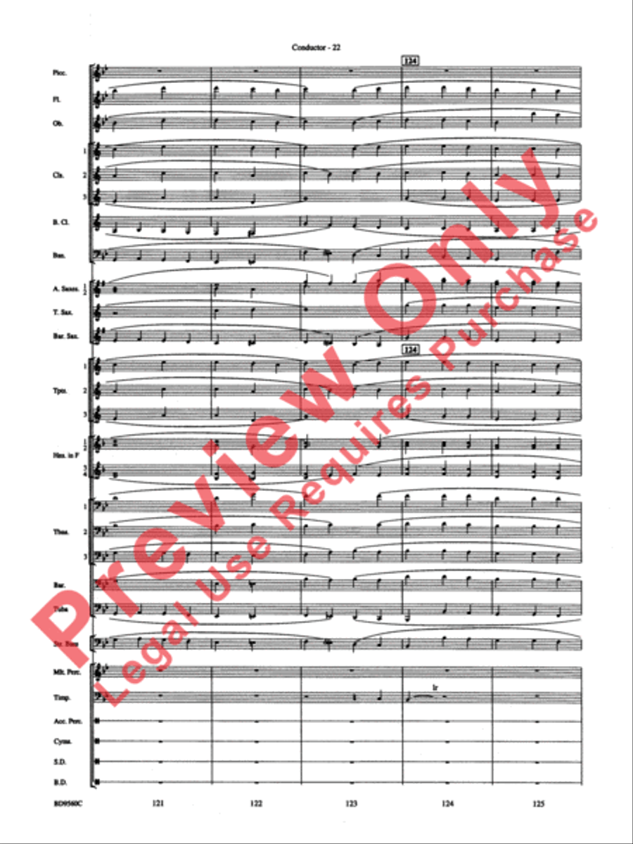 Waterdance Concert Band scores gallery preview page 24