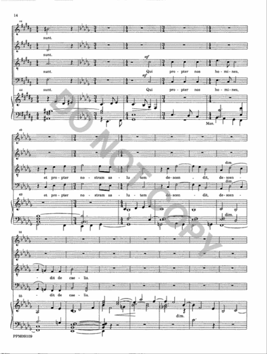 Missa Matris Dei 4-Part scores gallery preview page 15