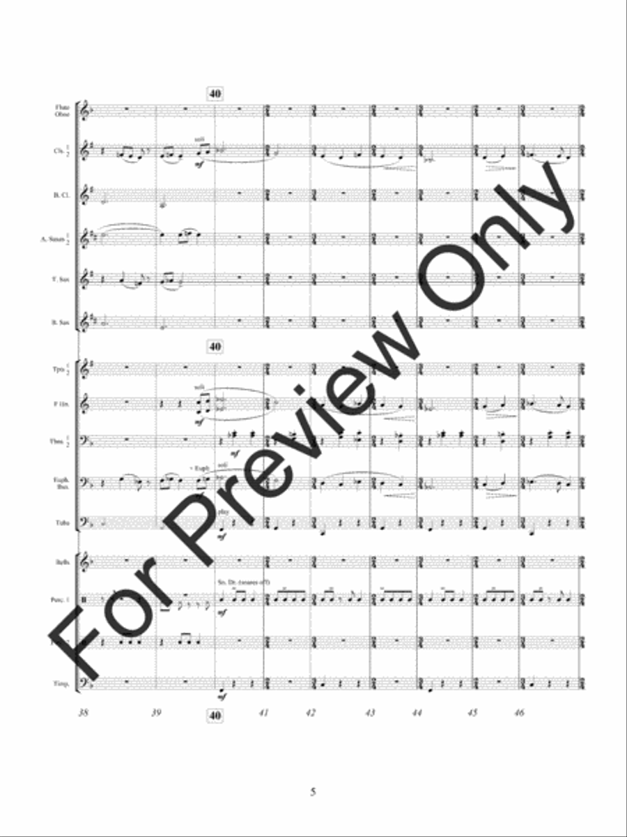 The Fortune Tellers Daughter Concert Band scores gallery preview page 9