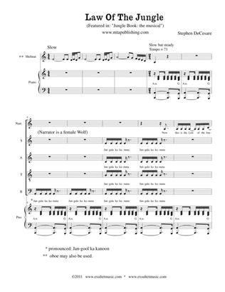 Law Of The Jungle (Solo with SATB)