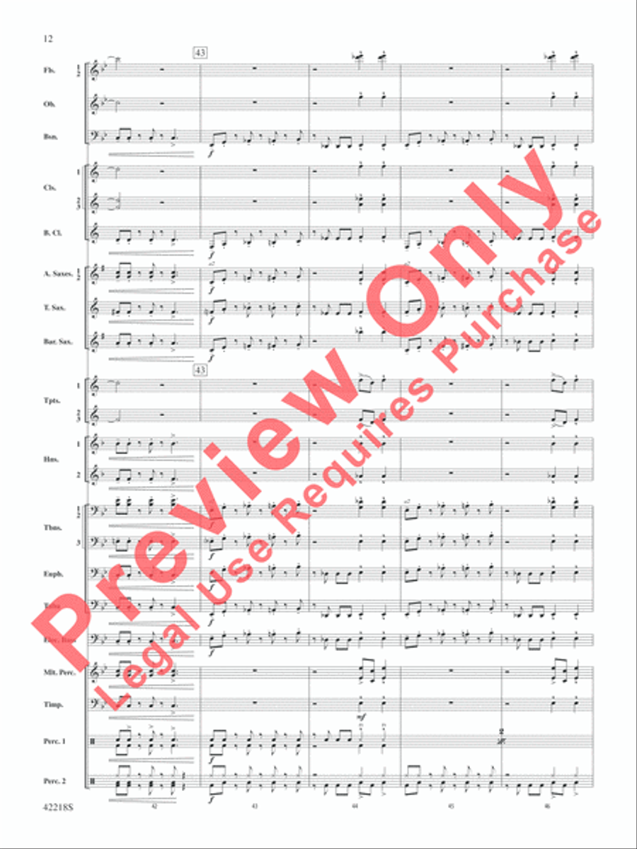 Tower of Power Greatest Hits Concert Band scores gallery preview page 13