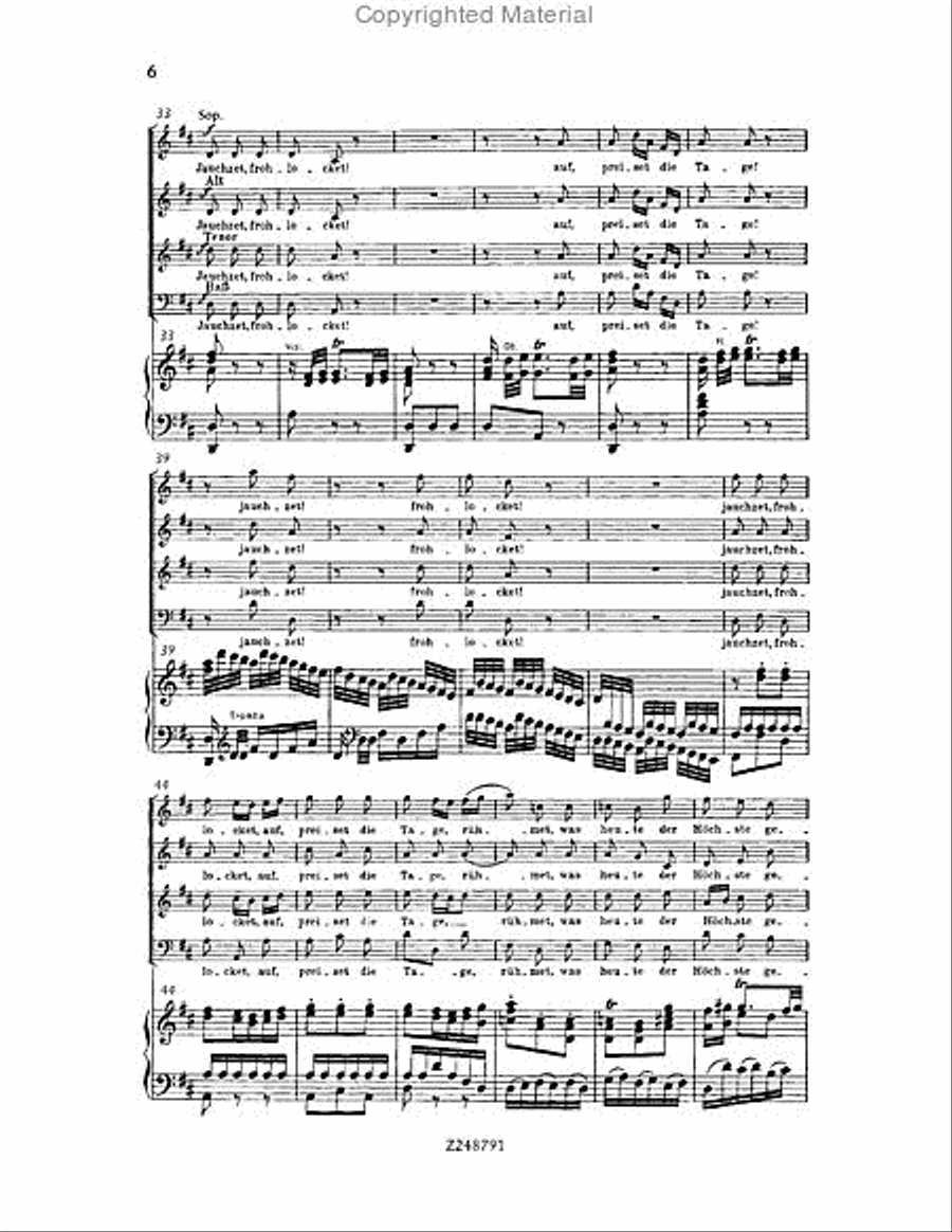 Christmas Oratorio, BWV 248 Choir scores gallery preview page 5