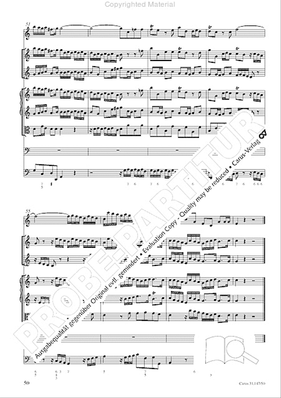 Heart and mouth and thought and action (Herz und Mund und Tat und Leben) (Herz und Mund und Tat und Leben) 4-Part scores gallery preview page 52
