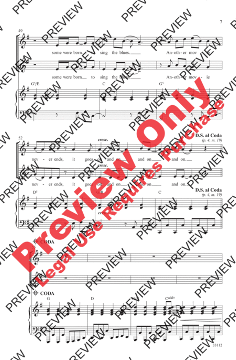 Don't Stop Believin' 2-Part scores gallery preview page 7