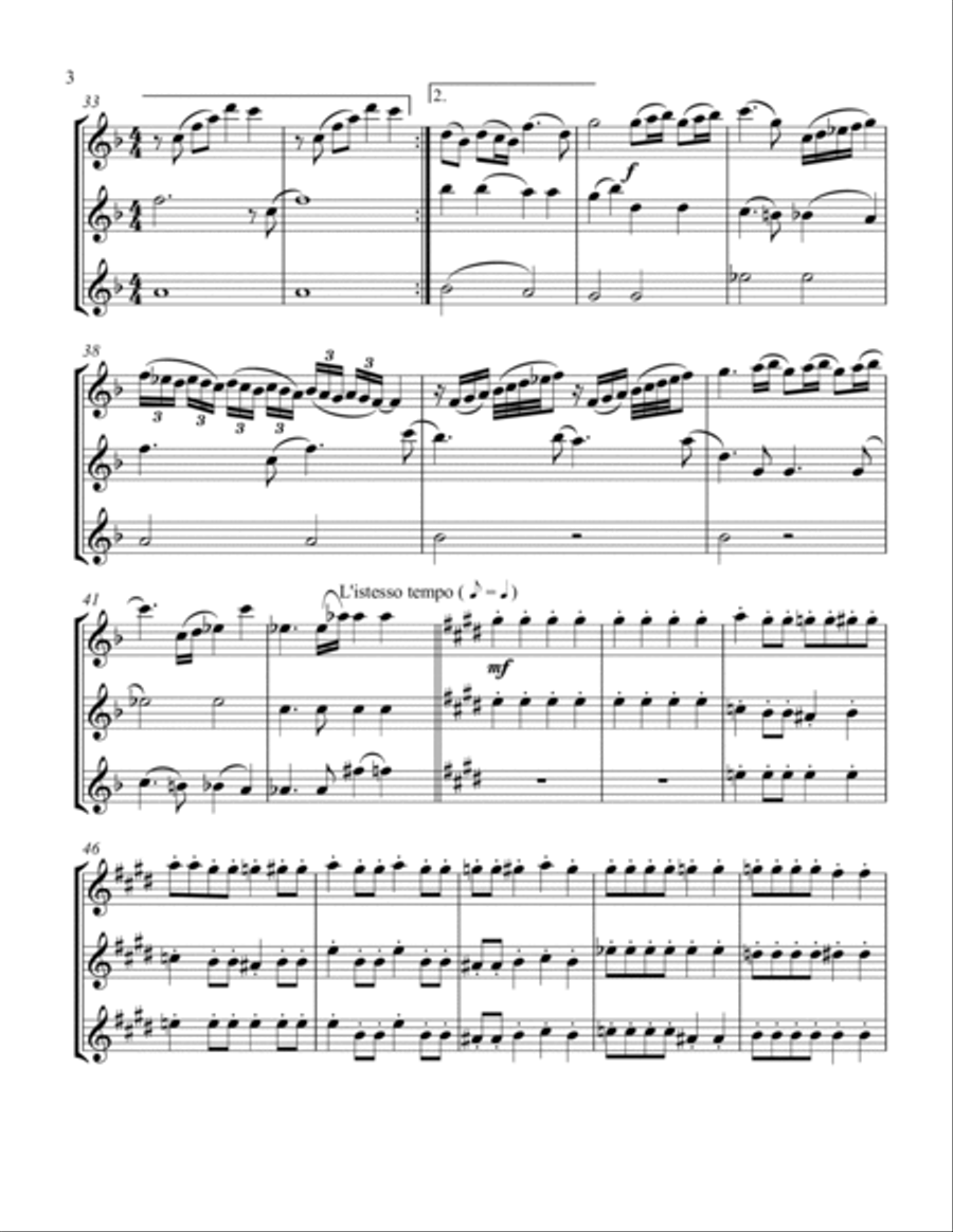 Bohemian Rhapsody Clarinet Trio scores gallery preview page 4