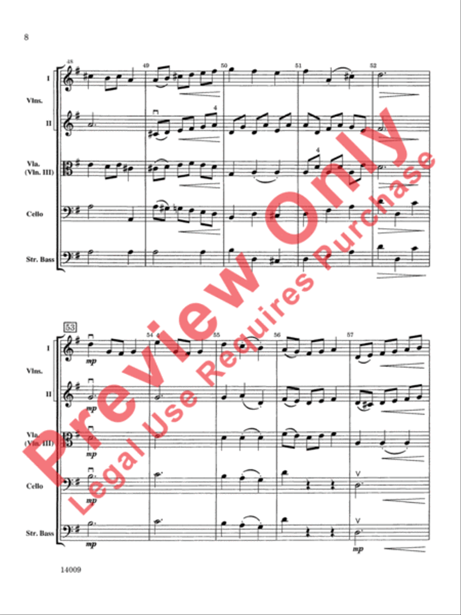 Chorale and Minuet Chorale and Minuet String Orchestra scores gallery preview page 9