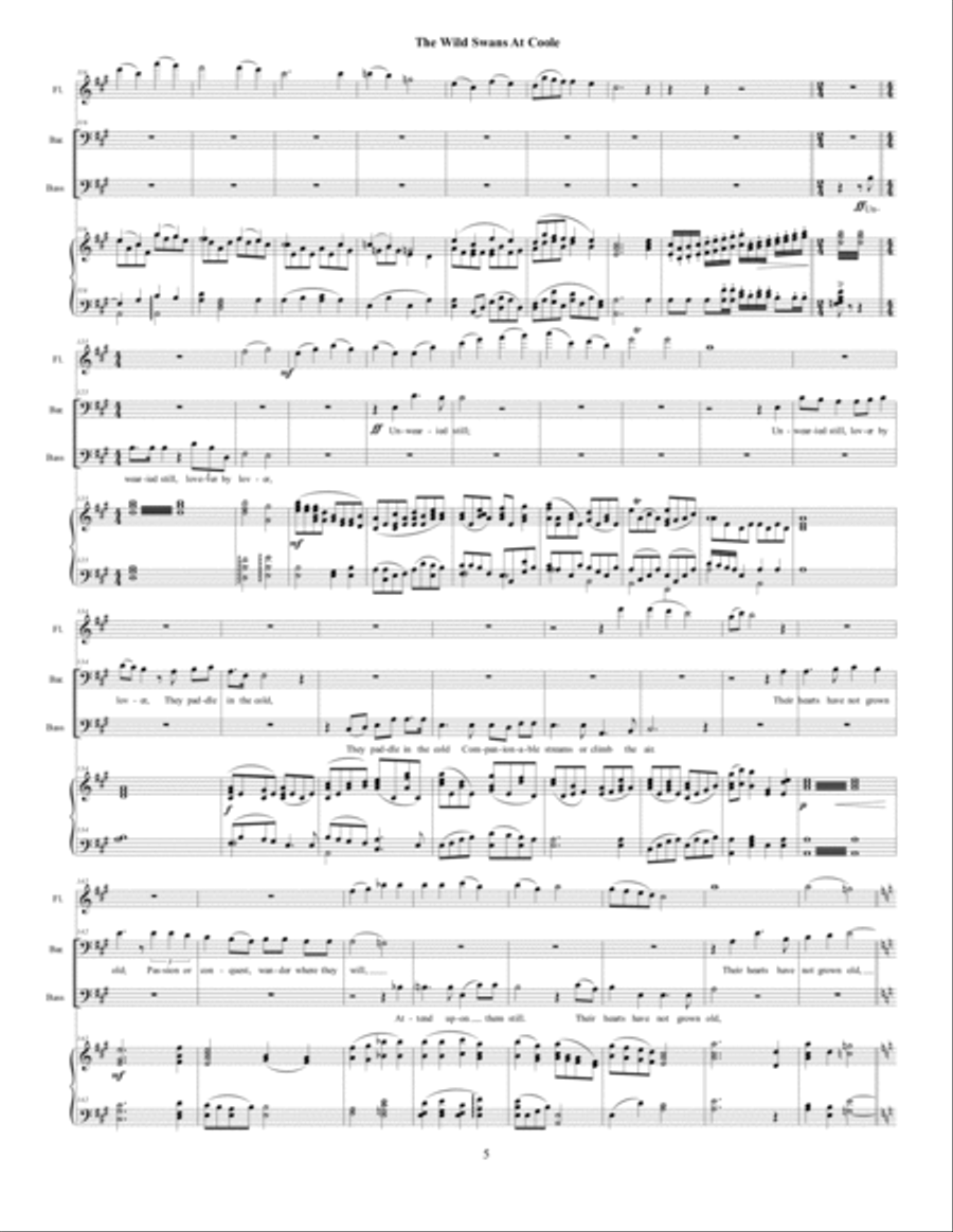 The Wild Swans at Coole Small Ensemble scores gallery preview page 6