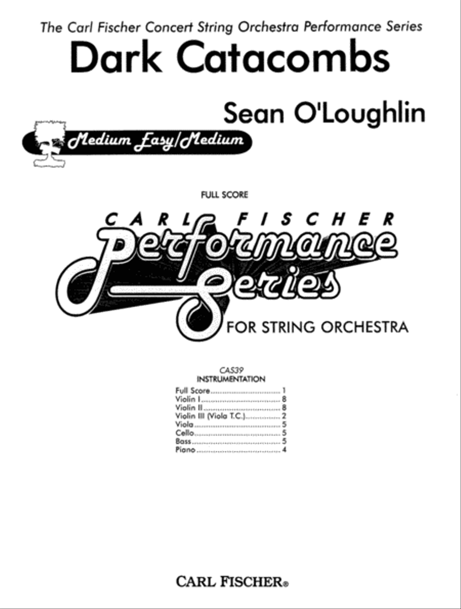 Dark Catacombs String Orchestra scores gallery preview page 1