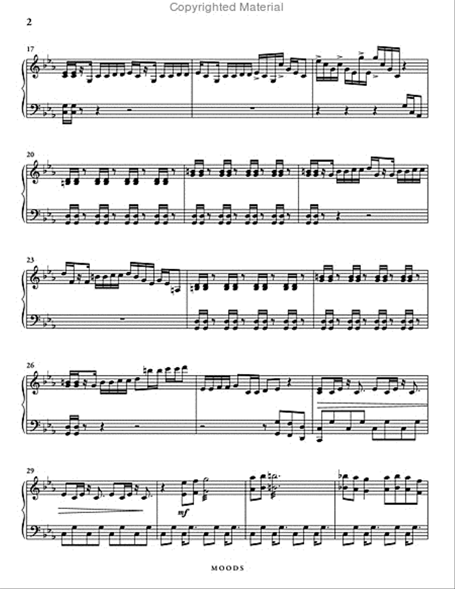 Moods for Solo Marimba Percussion Ensemble scores gallery preview page 3