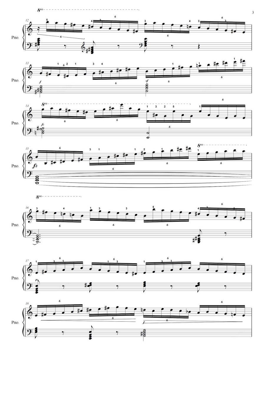 Czerny Op.740-no.17 Piano Solo scores gallery preview page 3