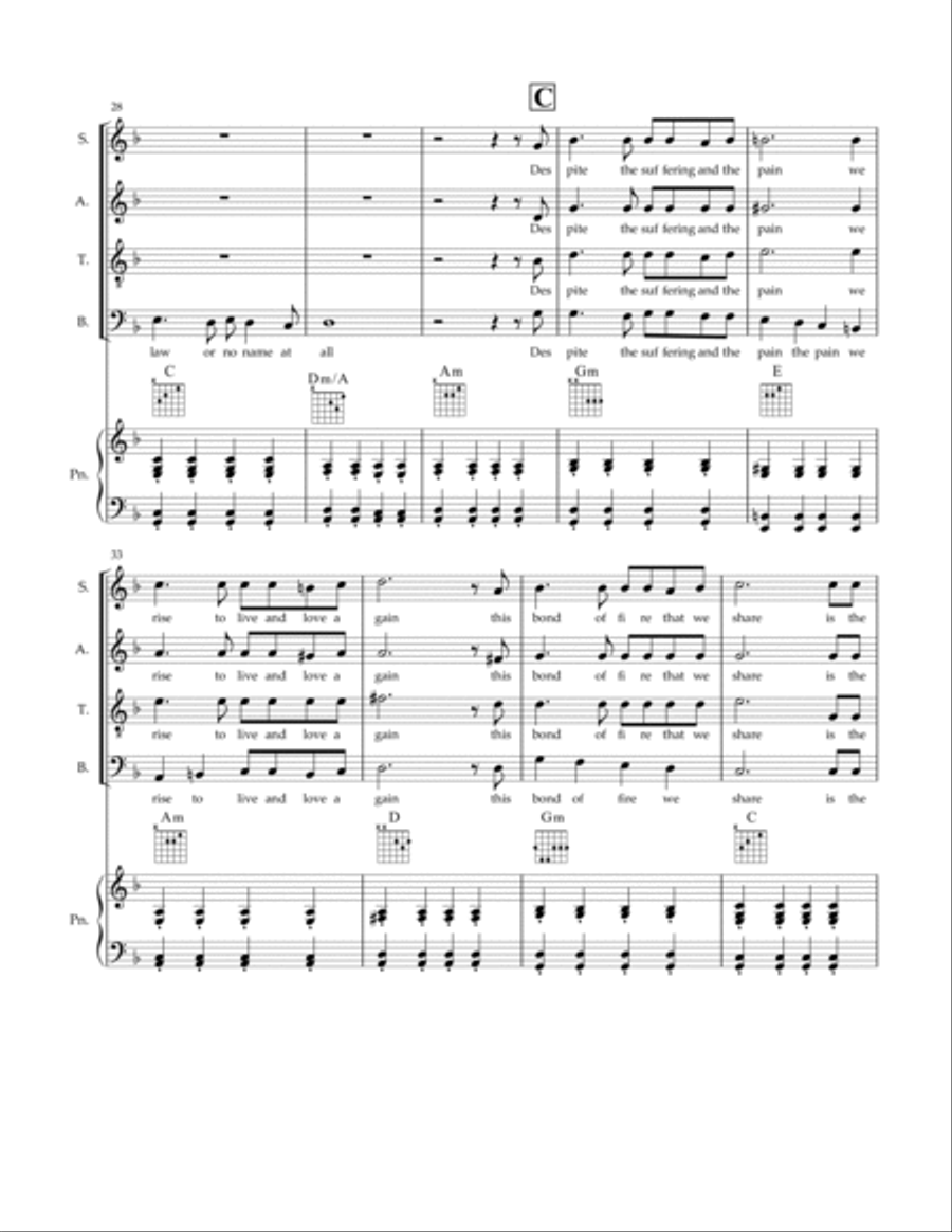Rainbow Family 4-Part scores gallery preview page 4