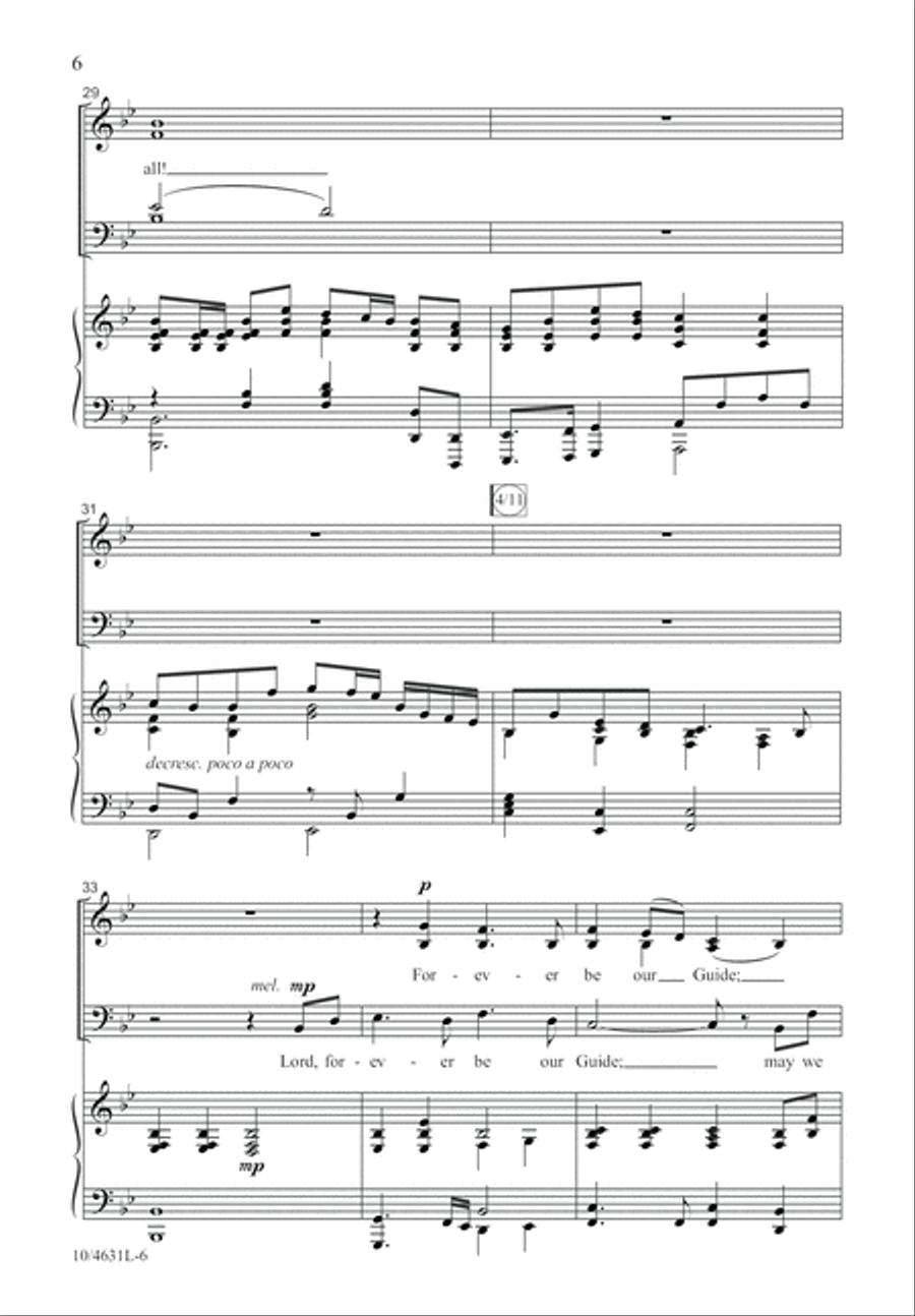 God of Glory, Lord of Love 4-Part scores gallery preview page 6