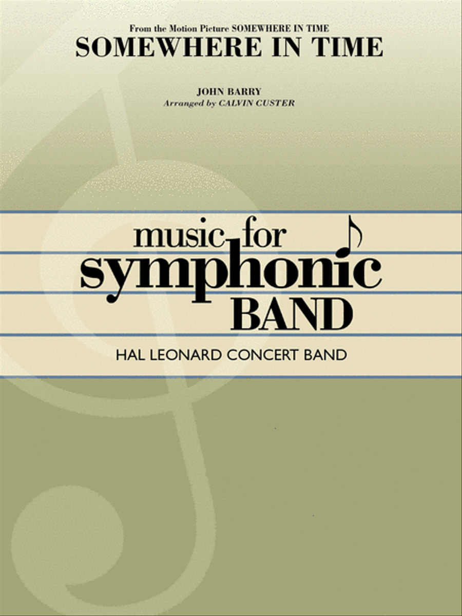 Somewhere in Time Concert Band scores gallery preview page 1