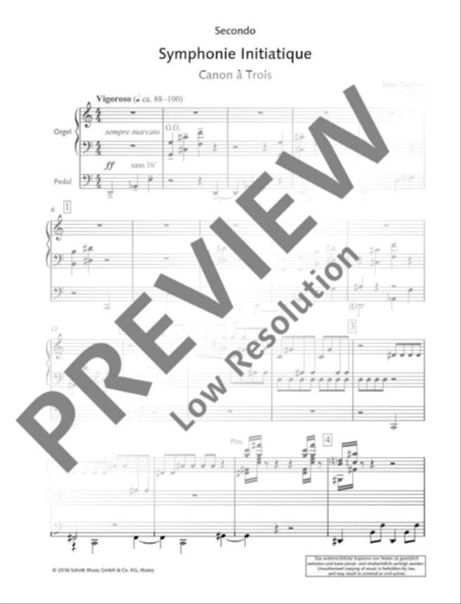 Symphonie Initiatique Organ scores gallery preview page 3