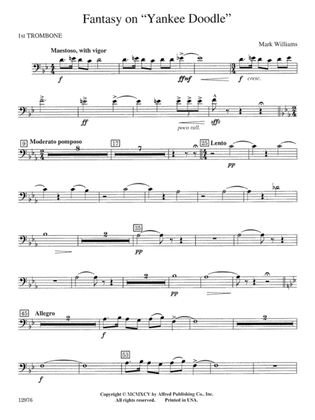 Fantasy on "Yankee Doodle": 1st Trombone
