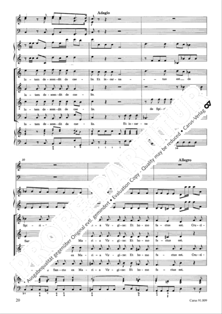 Missa Sancti Gabrielis 4-Part scores gallery preview page 23