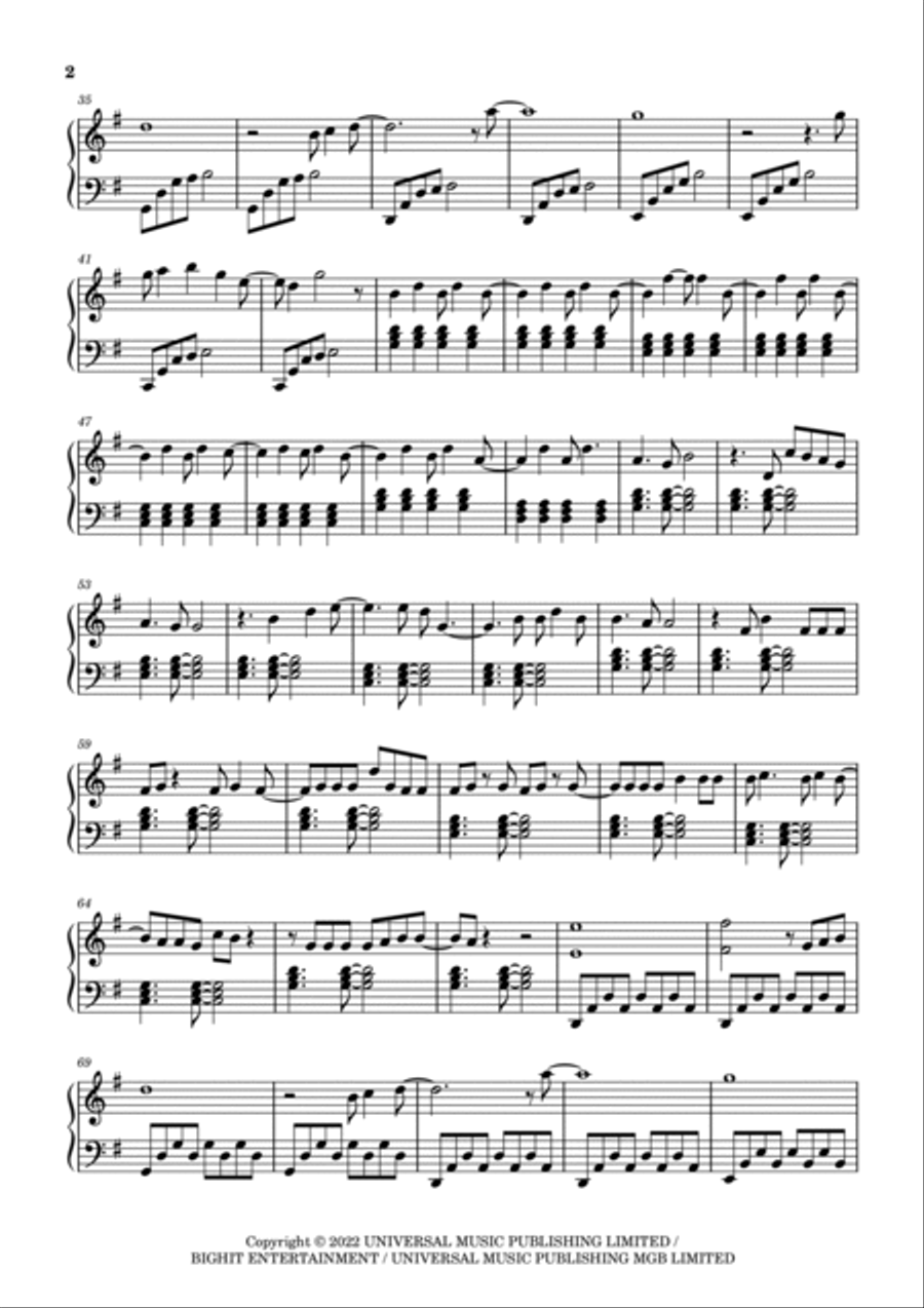 The Astronaut Piano Solo scores gallery preview page 2