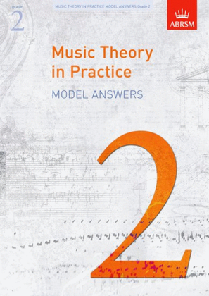 Book cover for Music Theory in Practice Model Answers, Grade 2