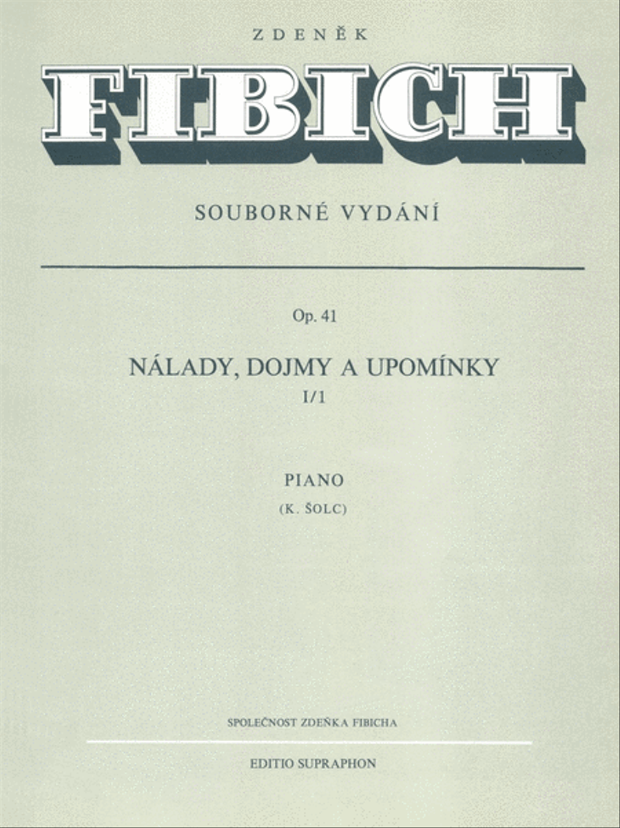 Stimmungen, Eindrucke und Erinnerungen, op. 41/I Piano Solo scores gallery preview page 1