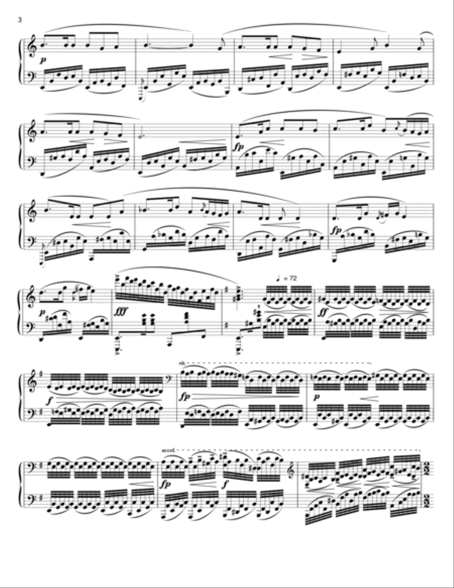Septet for Persian Instruments (Mvt. II, arr. for Piano) Piano Solo scores gallery preview page 3