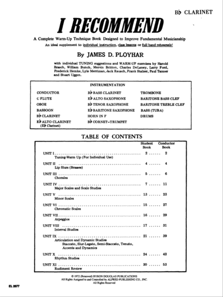 I Recommend Concert Band Methods scores gallery preview page 5