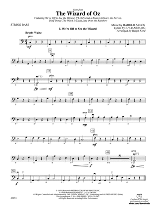 The Wizard of Oz, Suite from: String Bass