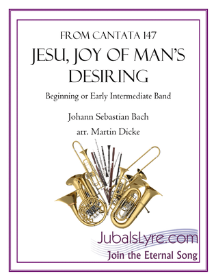 Book cover for Jesu, Joy of Man's Desiring (Beginning or Early Intermediate Band)