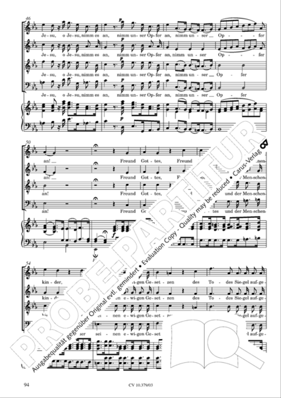 Der Tod Jesu 4-Part scores gallery preview page 95