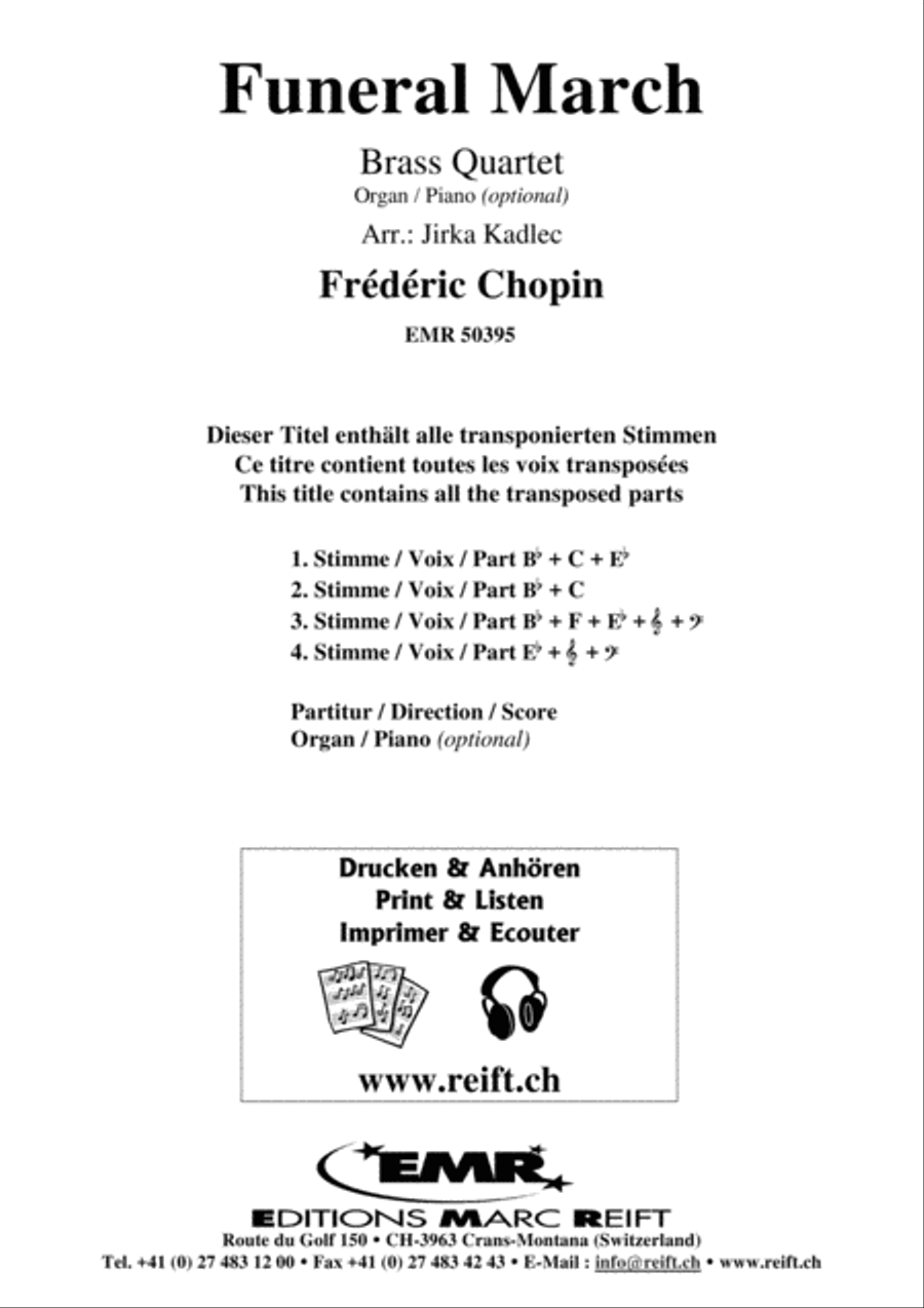 Funeral March Brass Quartet scores gallery preview page 2