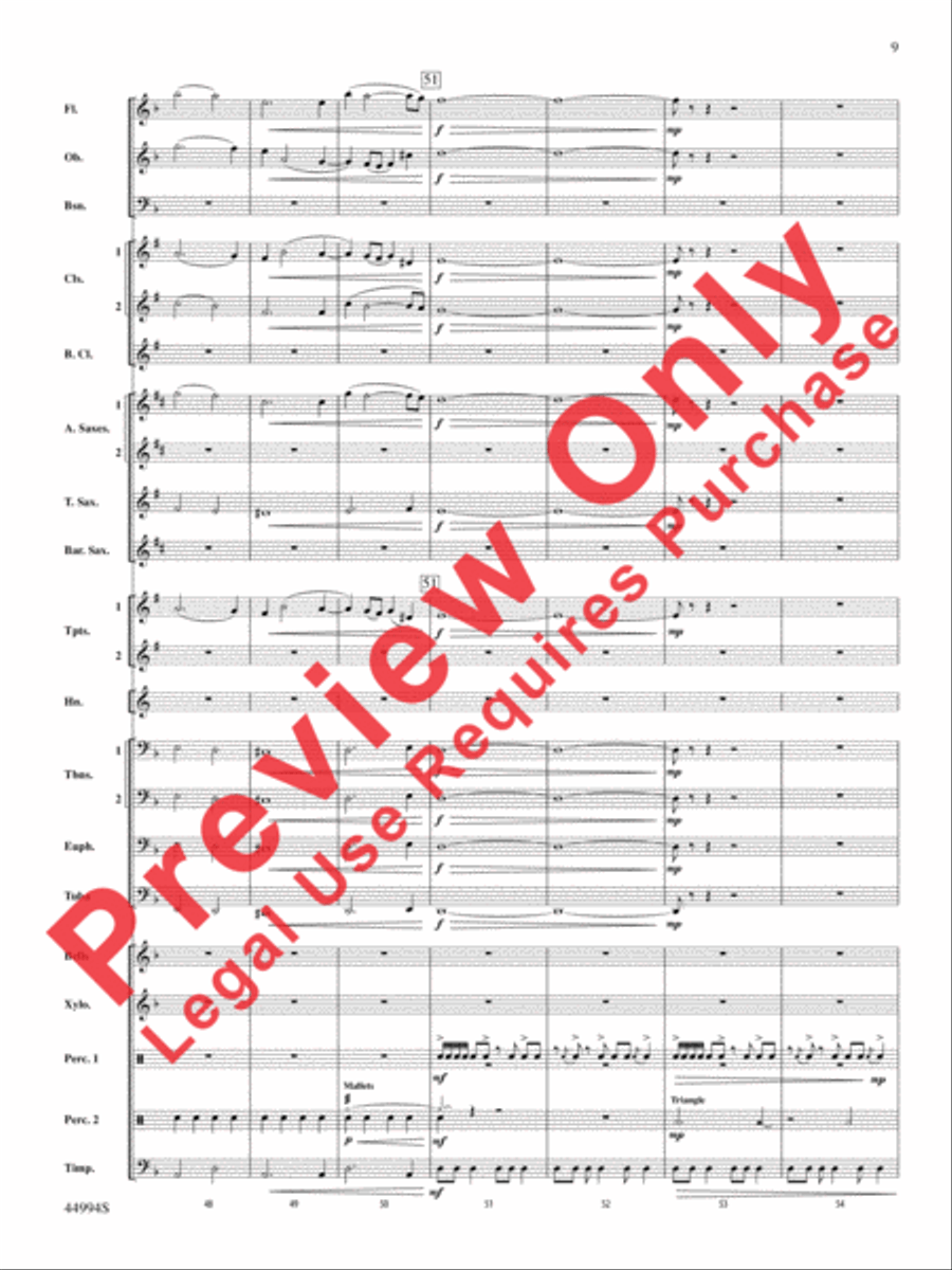 In tantum lux Concert Band scores gallery preview page 29