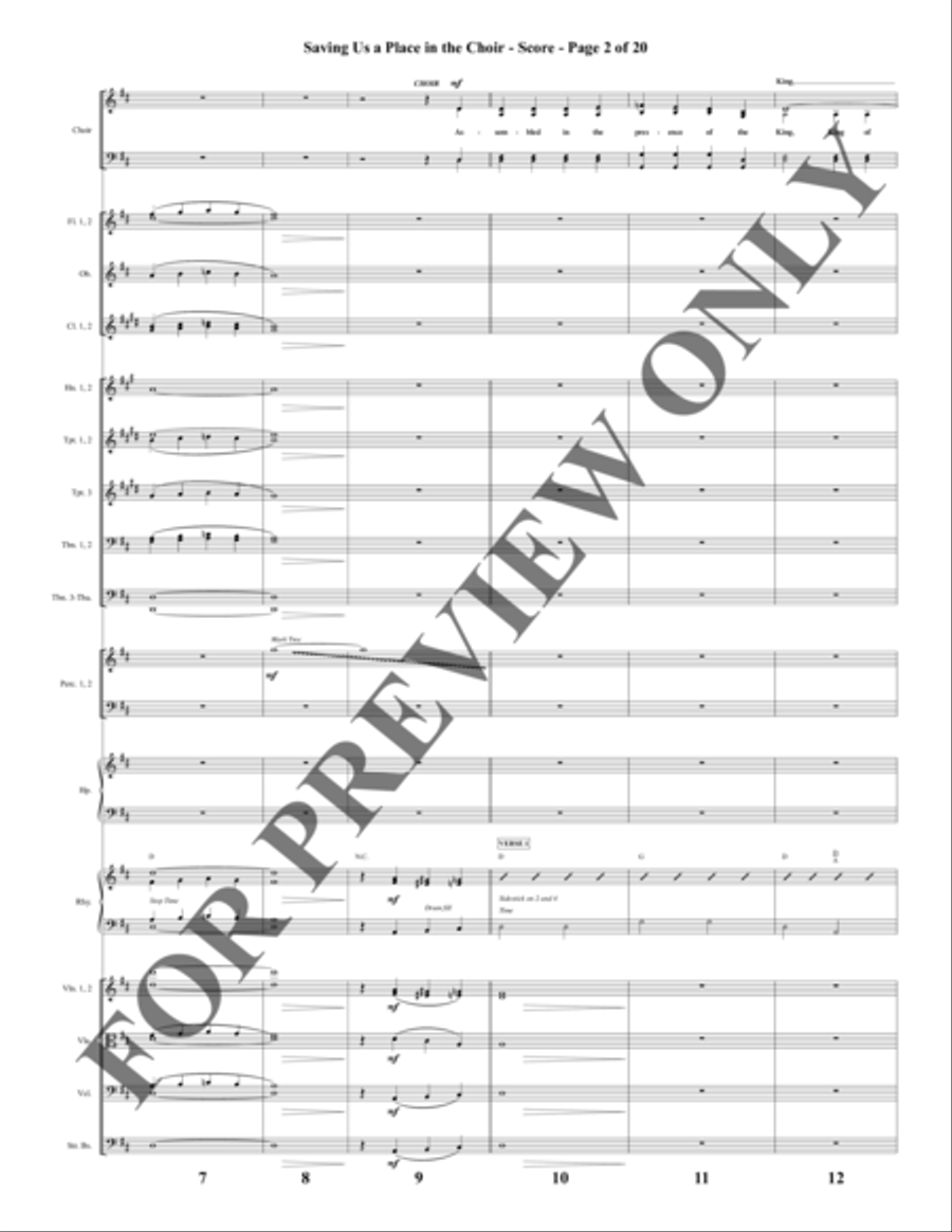 Southern Gospel Songs, Volume 2 - Orchestration Choir scores gallery preview page 3
