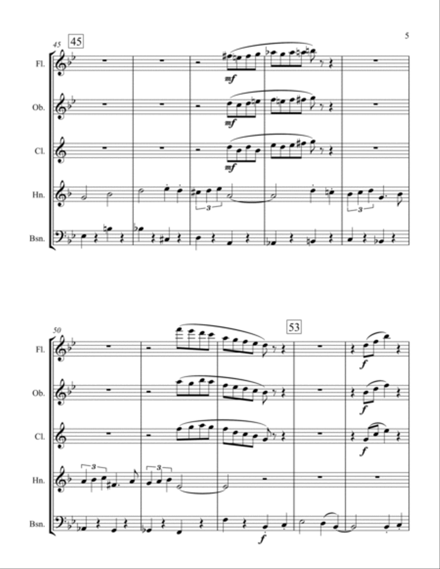 Guys And Dolls Woodwind Quintet scores gallery preview page 5