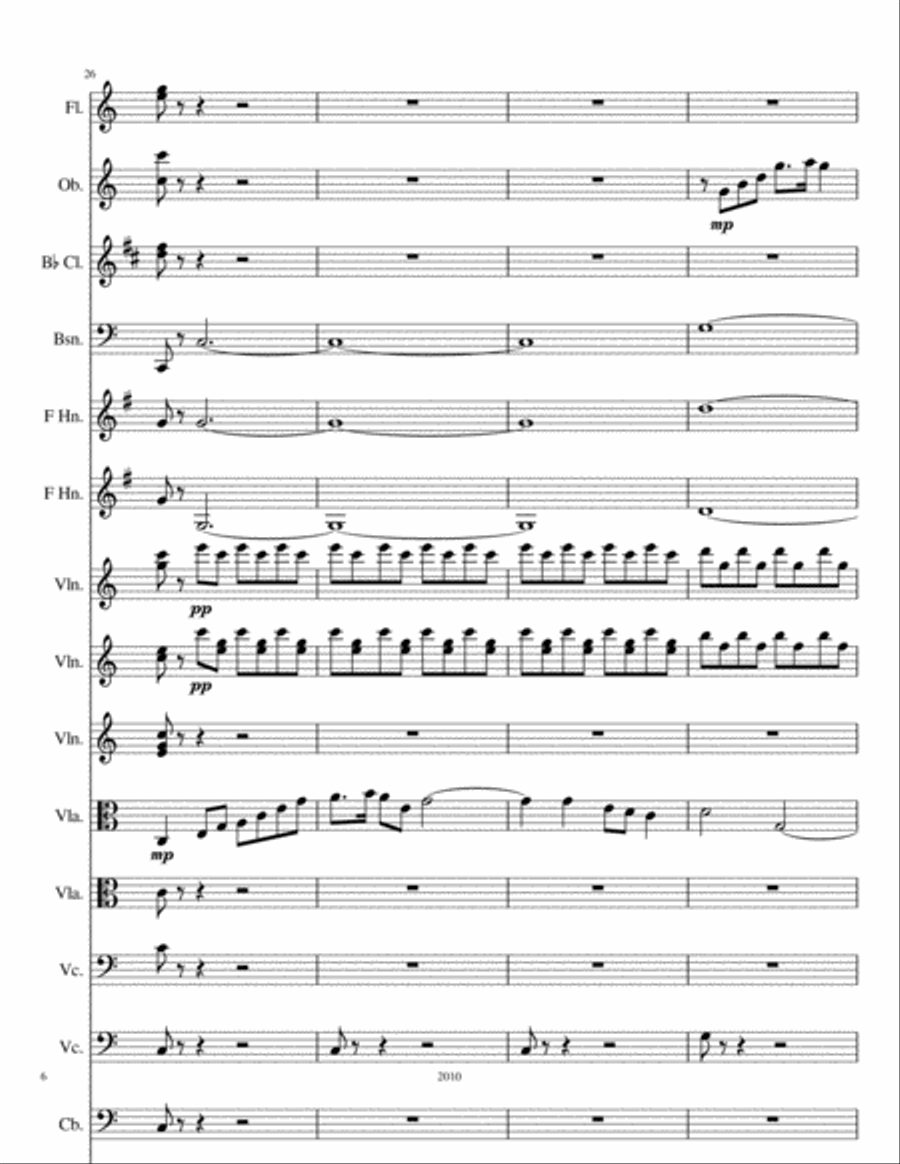 Sunrise Upon The Mojave River Chamber Orchestra scores gallery preview page 6