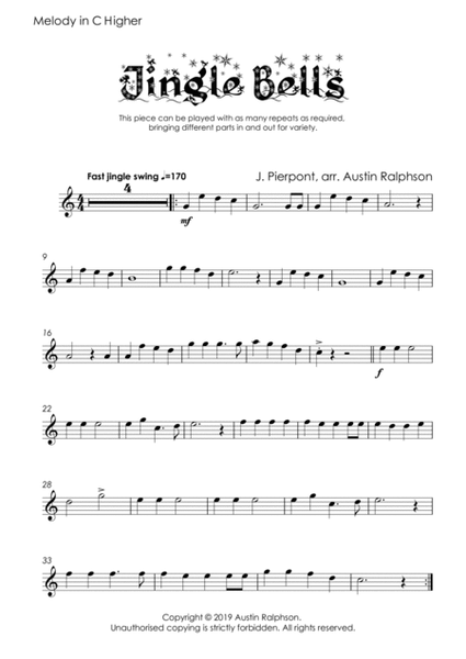 Jingle Bells for school ensembles - Mixed Abilities Classroom and School Ensemble Piece image number null