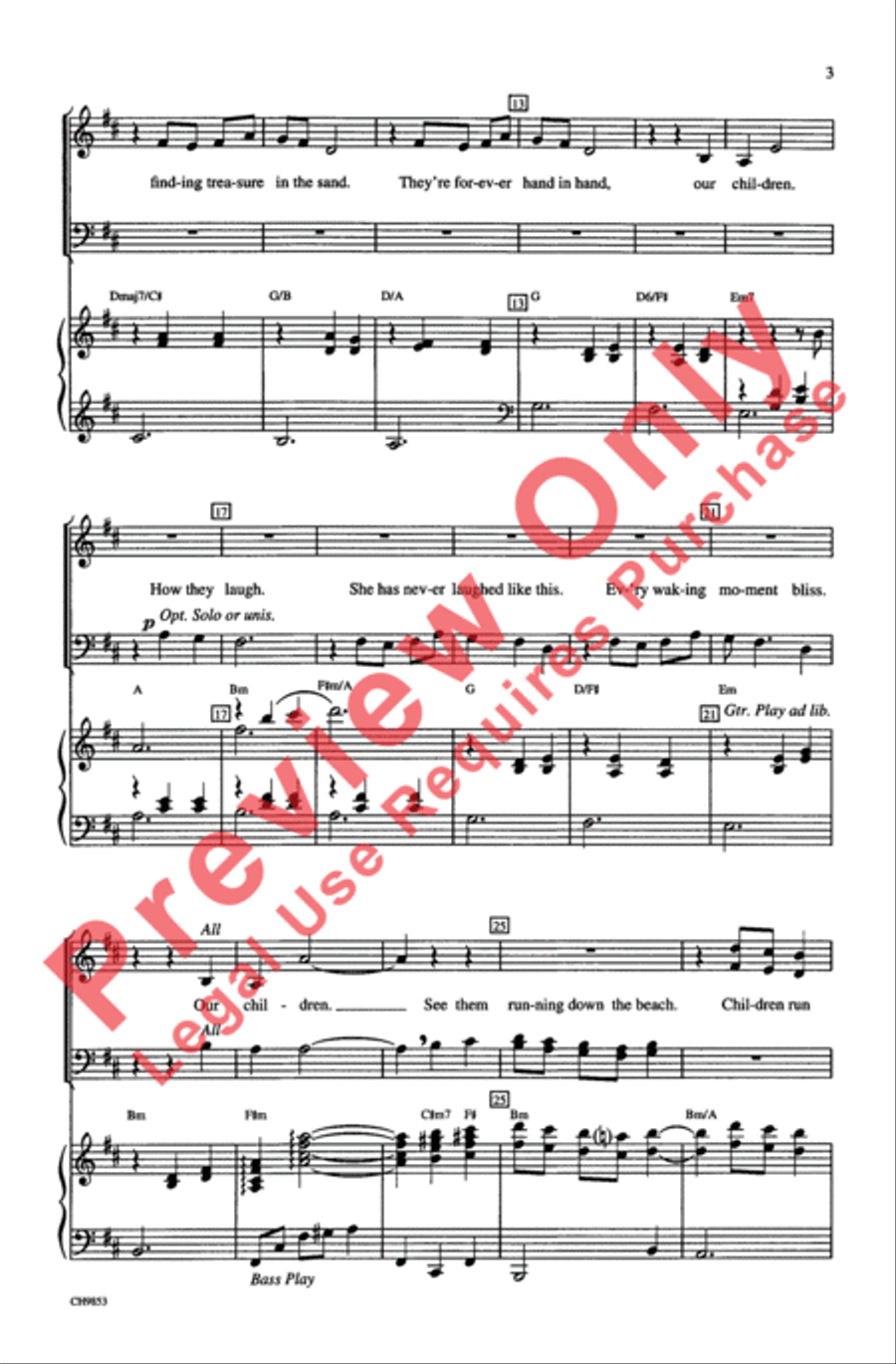 Our Children (from Ragtime The Musical) 4-Part scores gallery preview page 3