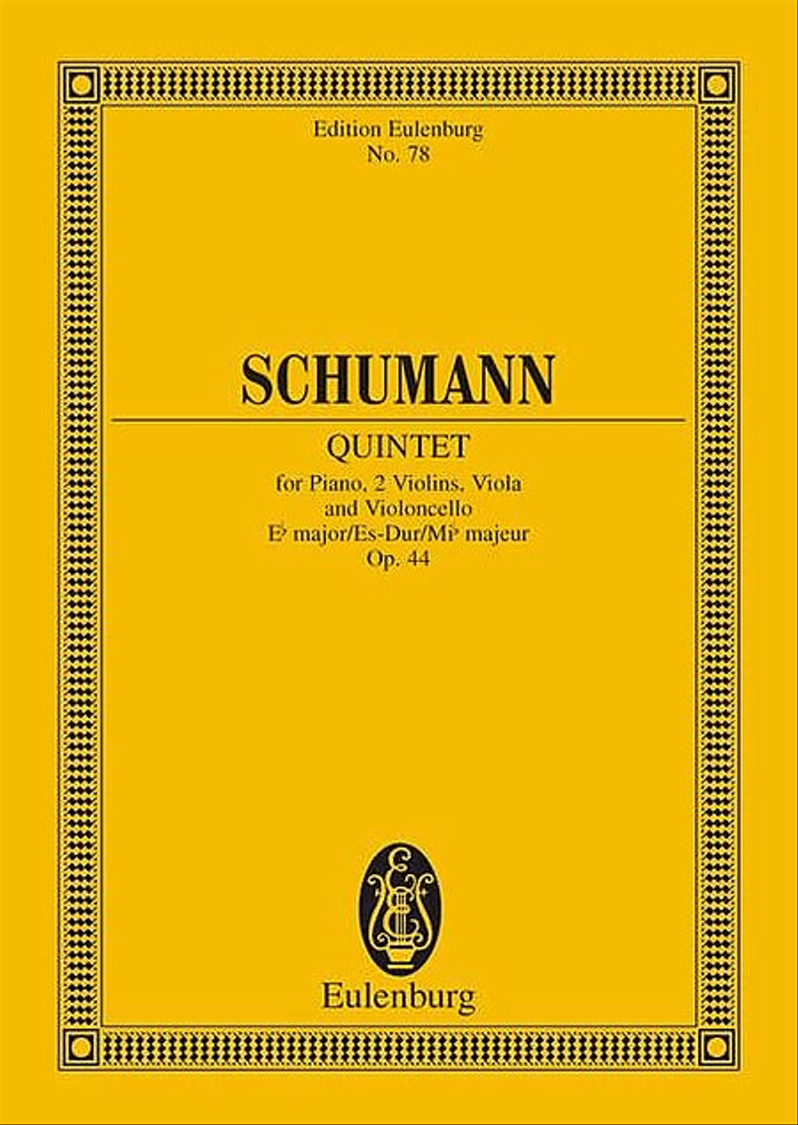 Piano Quintet, Op. 44 in E-Flat Major Piano Quintet scores gallery preview page 1