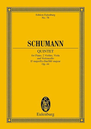 Book cover for Piano Quintet, Op. 44 in E-Flat Major