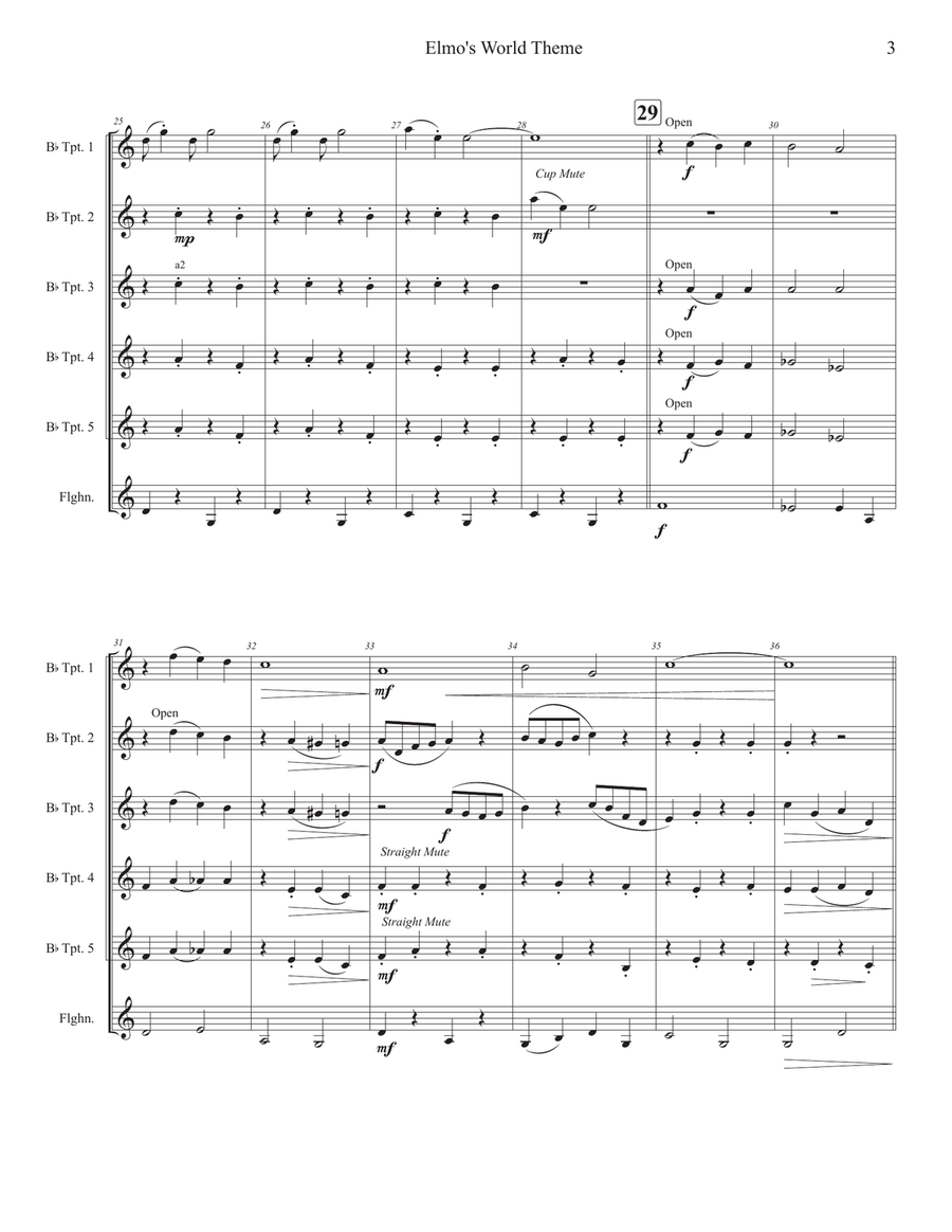 Elmo's World Small Ensemble scores gallery preview page 3