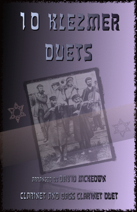 Book cover for 10 Klezmer Duets for Clarinet and Bass Clarinet